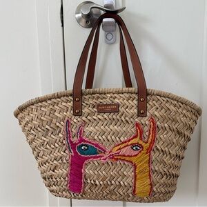 KURT GEIGER Raffia Tote Bag